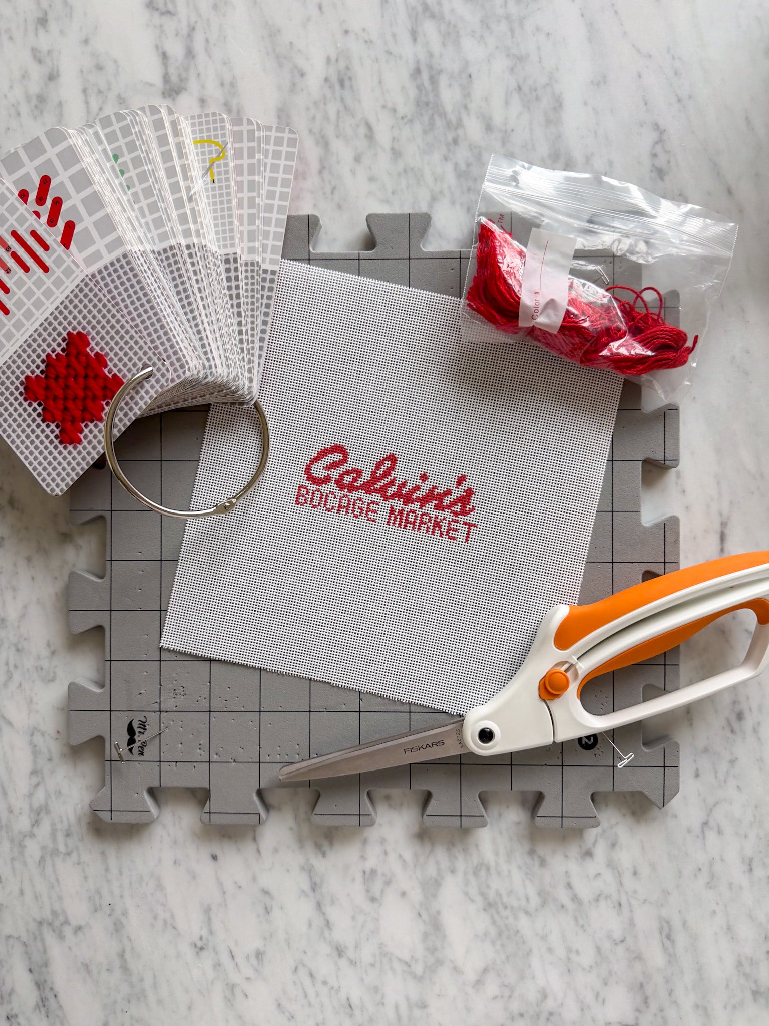 Calvin’s Bocage Market Needlepoint Canvas