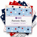 Patriotic Stars - 5x5 Charm Pack (42 Squares)